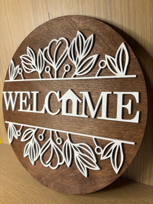 Welcome home sign