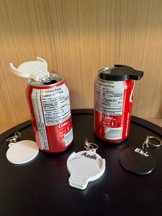 Snap-On Can Cover – 3D Printed in Strong PETG | Reusable Lid for Soda & Beer Cans
