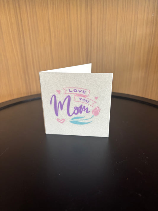3D Printed Card for Mom - Mother's Day card