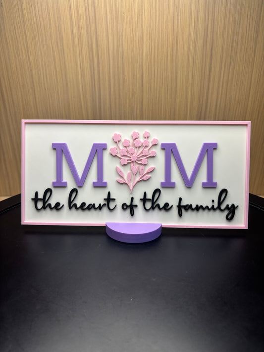Mom – The Heart of the Family |Sign