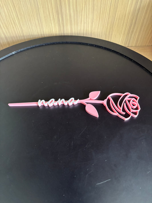 Custom name rose