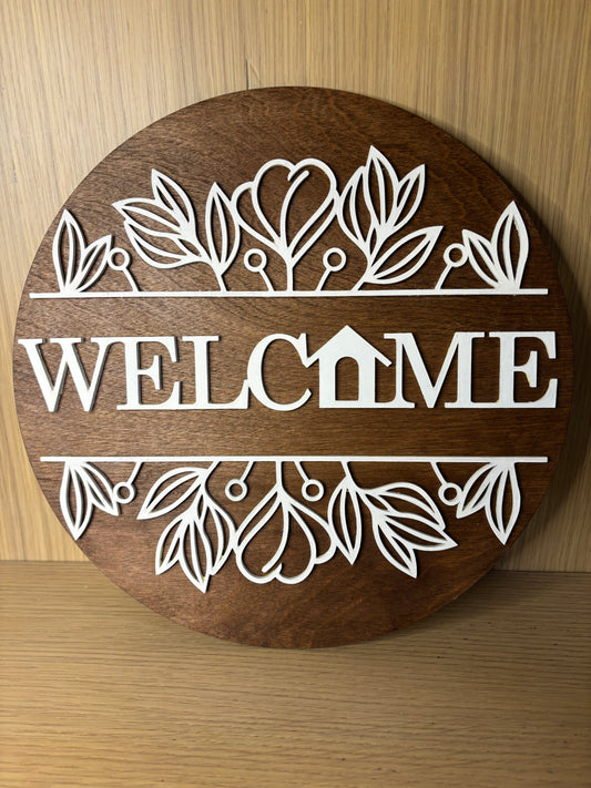 Welcome home sign