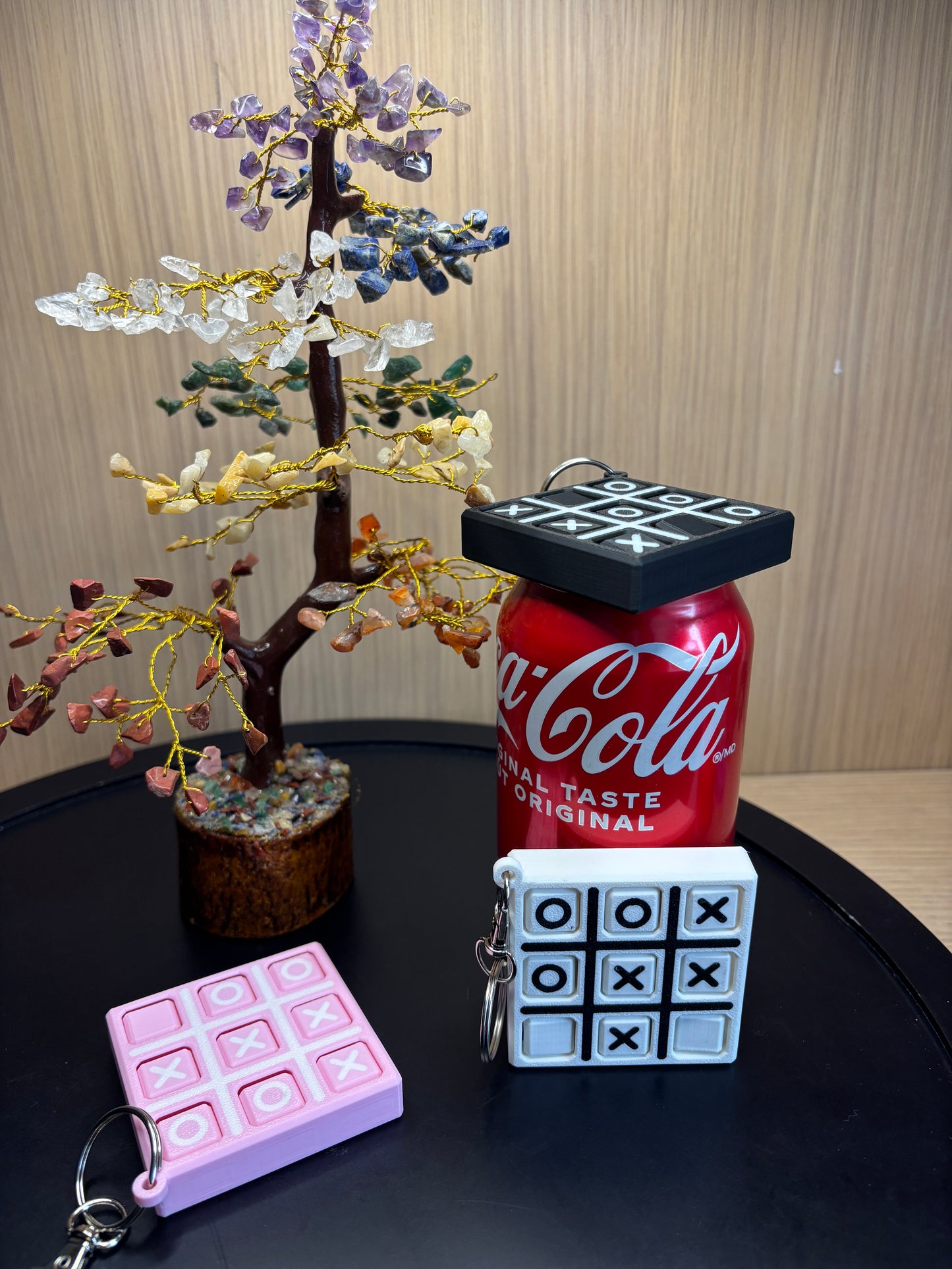 Tic Tac Toe Keychain - Fun on the Go
