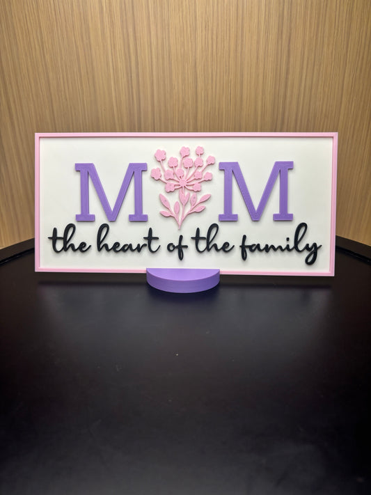 Mom – The Heart of the Family |Sign